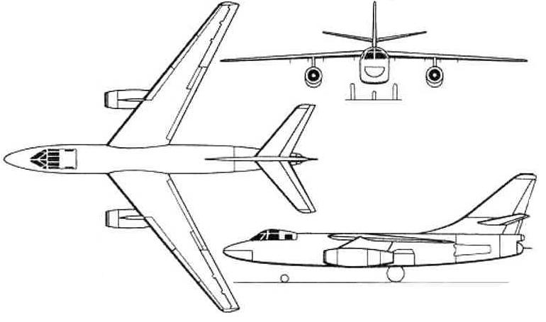 DOUGLAS A-3 Skywarrior DOUGLAS ERA-3 Skywarrior DOUGLAS NRA-3 Skywarrior DOUGLAS TA-3 Skywarrior A3 3D view