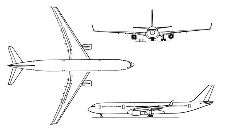 AIRBUS A-330-900 AIRBUS ACJ-330-900 A339 3D view