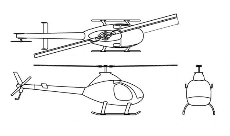 ROTORWAY A-600 Talon A600 3D view