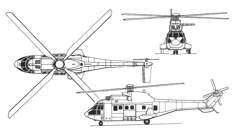 AEROSPATIALE AS-332L2 Super Puma Mk2 AEROSPATIALE AS-532A2 Cougar Mk2 AEROSPATIALE AS-532U2 Cougar Mk2 EUROCOPTER AS-332L2 Super Puma Mk2 EUROCOPTER AS-532A2 Cougar Mk2 EUROCOPTER AS-532U2 Cougar Mk2 AS3B 3D view