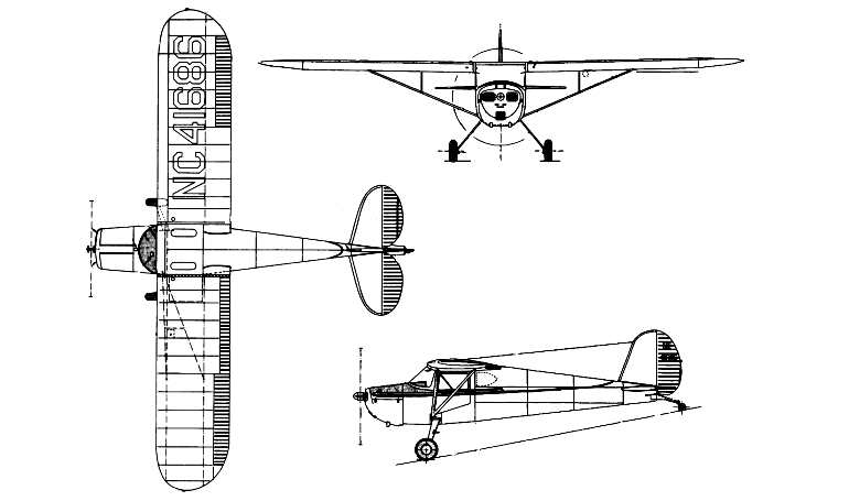 CESSNA 120 C120 3D view