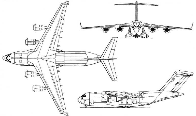 BOEING C-17 Globemaster 3 BOEING CC-177 Globemaster 3 MCDONNELL DOUGLAS C-17 Globemaster 3 C17 3D view