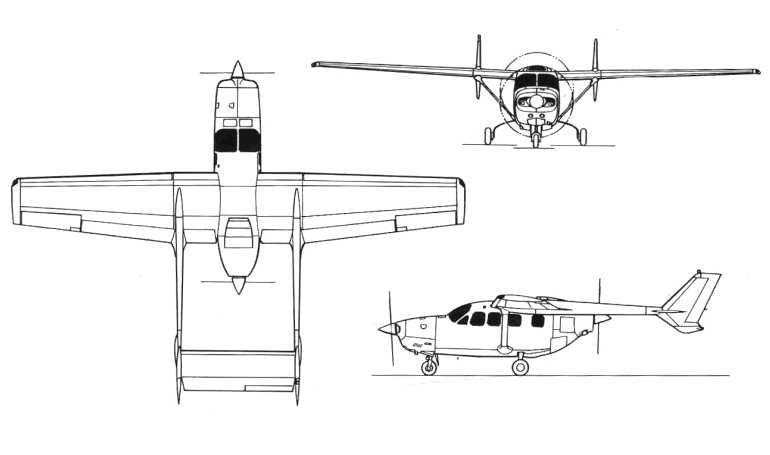 CESSNA 336 Skymaster C336 3D view