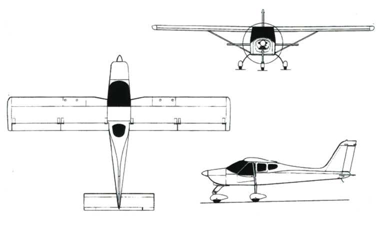 TECNAM P-92 Eaglet TECNAM P-92 Echo TECNAM P-92 SeaSky ECHO 3D view
