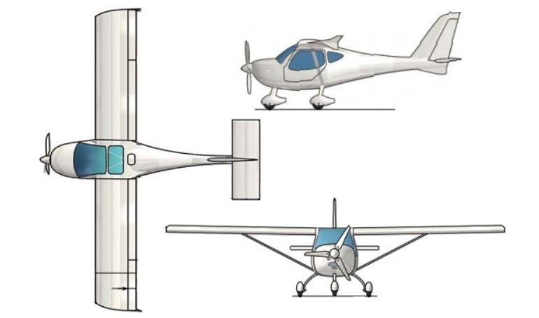 FLIGHT DESIGN MC FDMC 3D view