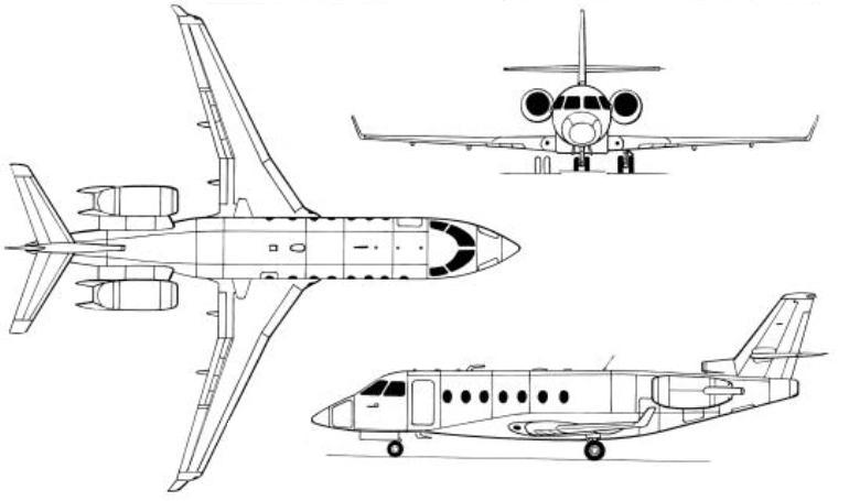 GULFSTREAM AEROSPACE Gulfstream G200 IAI 1126 Galaxy IAI 1126 Gulfstream G200 GALX 3D view
