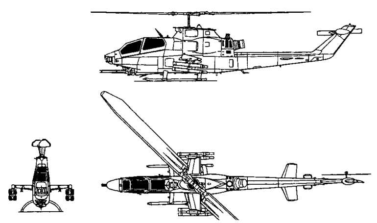 BELL 209 HueyCobra BELL AH-1E HueyCobra BELL AH-1F HueyCobra BELL AH-1P HueyCobra BELL AH-1S HueyCobra BELL TAH-1 HueyCobra BELL TH-1S HueyCobra FUJI AH-1 HueyCobra HUCO 3D view