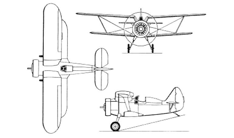 POLIKARPOV I-15bis I15B 3D view