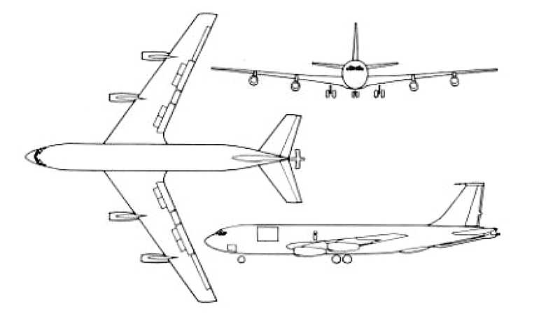 BOEING KC-135E Stratotanker K35E 3D view