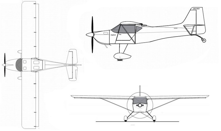 KITPLANES FOR AFRICA Safari KFAS 3D view