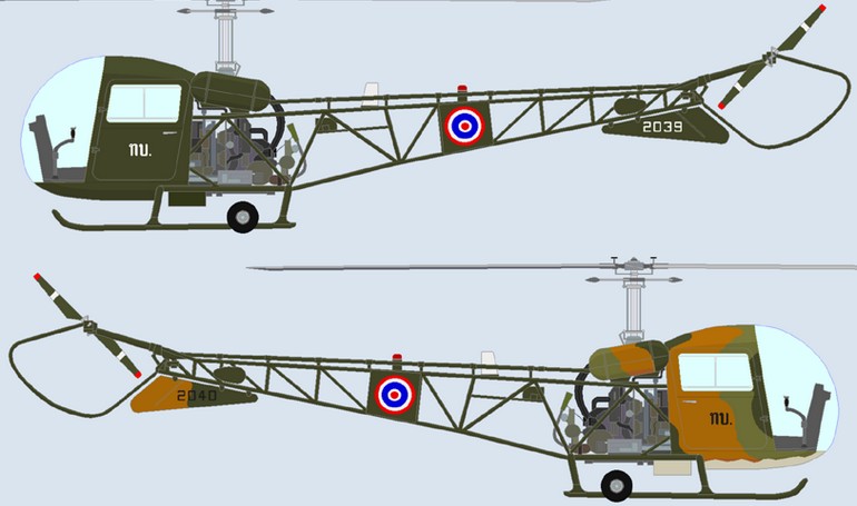 KAWASAKI KH-4 KH4 3D view