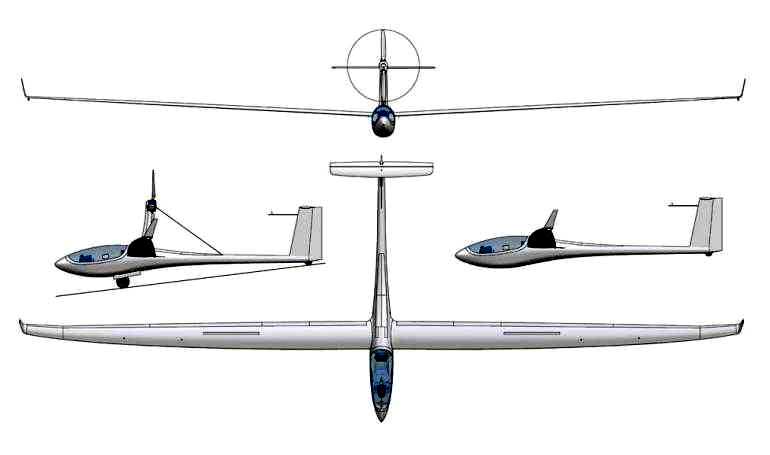 LANGE E-1 Antares 20E LAE1 3D view