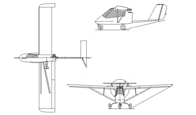 LILIENTHAL X-34 Bekas LX34 3D view