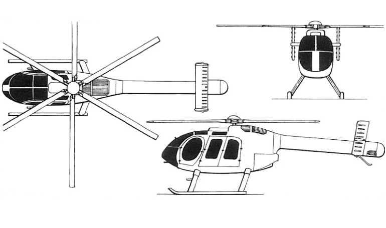 BOEING MD-600N HONGDU MD HELICOPTERS MD-600N MCDONNELL DOUGLAS MD-600N MD HELICOPTERS MD-600N MD60 3D view