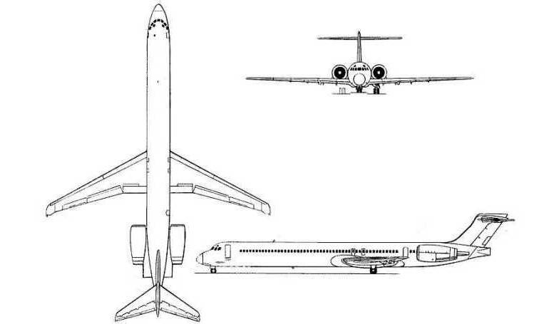 BOEING MD-90 MCDONNELL DOUGLAS MD-90 SHANGHAI MD-90 MD90 3D view