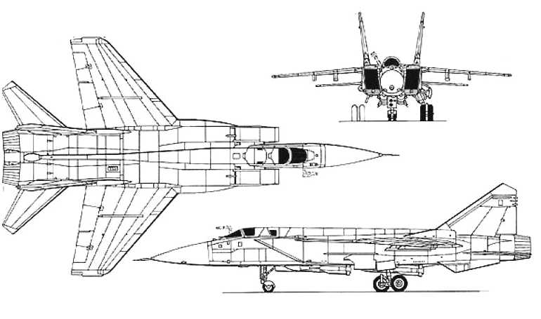 MAPO MiG-31 MIKOYAN MiG-31 MG31 3D view