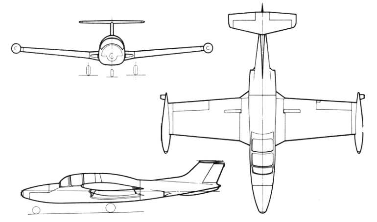 DINFIA MS-760 Paris MORANE-SAULNIER MS-760 Paris MS76 3D view