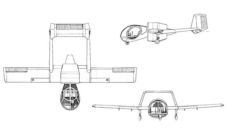BROOKLANDS OA-7 Optica Scout EDGLEY EA-7 Optica FLS OA-7 Optica OPTICA OA-7 Optica OPCA 3D view