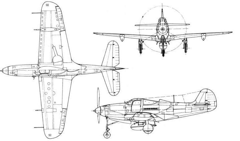BELL P-39 Airacobra P39 3D view