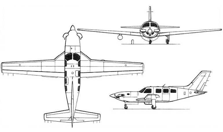 JETPROP DLX PIPER PA-46-500TP Malibu Meridian PIPER PA-46-500TP Meridian M500 P46T 3D view