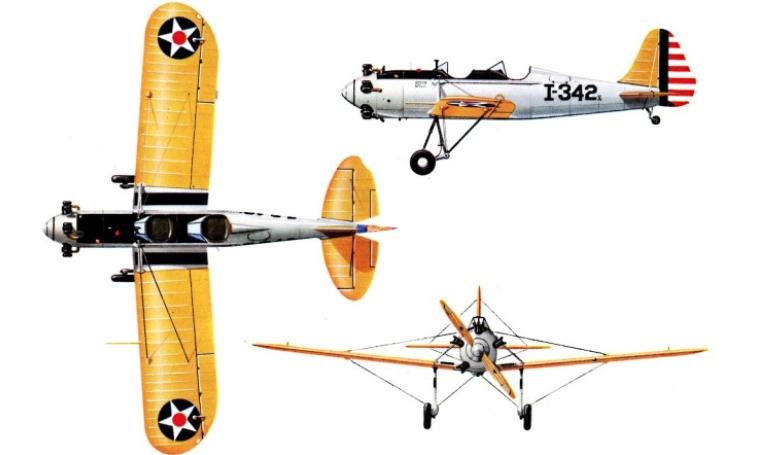 RYAN PT-22 Recruit RYAN ST-3KR Recruit PT22 3D view