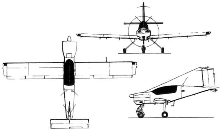 AGROLOT PZL-126 Mrowka PZL-OKECIE PZL-126 Mrowka PZ26 3D view