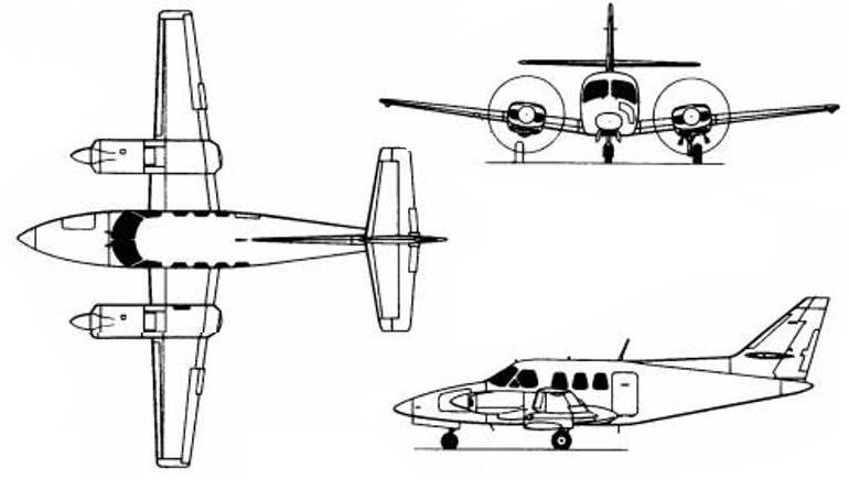 FUJI FA-300 ROCKWELL 700 Commander 700 ROCKWELL 710 Commander 710 RC70 3D view