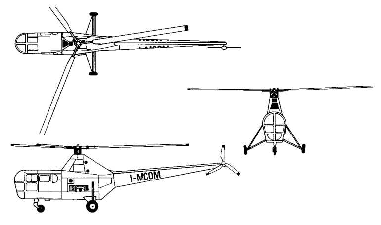 SIKORSKY H-5 SIKORSKY HO3S SIKORSKY R-5 SIKORSKY S-51 S51 3D view