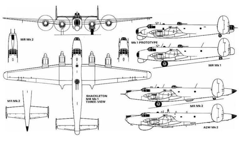 AVRO 696 Shackleton SHAC 3D view