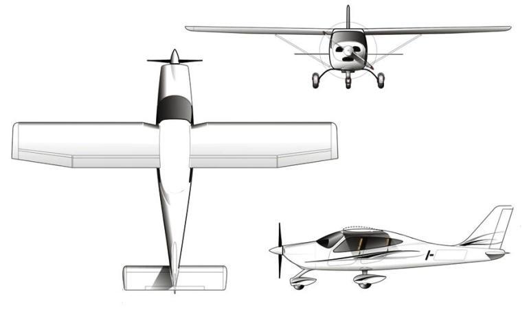 TECNAM P-2010 Twenty-Ten TWEN 3D view